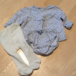 Carter's Blue Floral Kids Matching Set